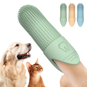 Pet Toothbrush Factory - Silicone Finger Cover for Cats Dogs