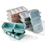 Silicone Storage Box Factory - Compartmentalized Flip Top Lid