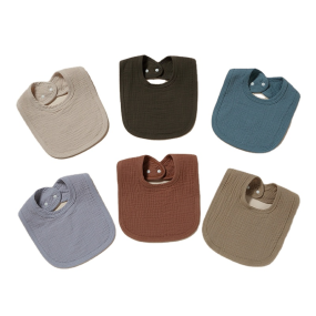 Baby Feeding Bib Factory - XLEE Colored Cotton Drool Set