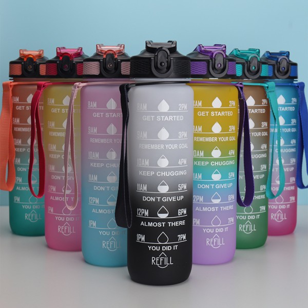 Water Bottle Factory - 1L Tritan Time Marker BPA Free