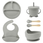 Baby Tableware Set Factory - Food Grade Silicone Suction