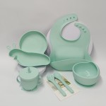 Baby Tableware Set Factory - Classic Snail Design Silicone