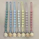 Baby Pacifier Holder Factory - Personalised Silicone Wood