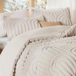 Comforter Set Factory - Modern Jacquard Tufted Queen Beige