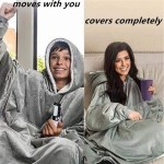 Wearable Blanket Factory - Hot Sale Hoodie Sweatshirt Large Pocket