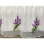 Bed Skirt Factory - Elastic Lilac Embroidery Dust