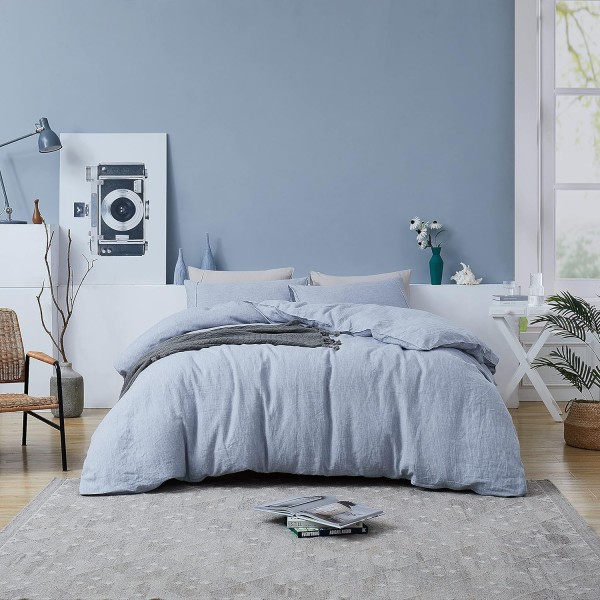 Linen Duvet Cover Set Factory - 100% French Flax Breathable