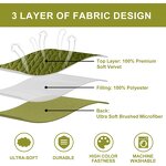 Velvet Quilt Set Factory - Luxury Green Reversible Coverlet