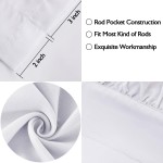 Ruffle Shower Curtain Factory - 2 Pack Handcrafted Bow