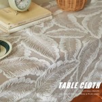 Tablecloth Factory - Striped Flax Linen Simple Tassel
