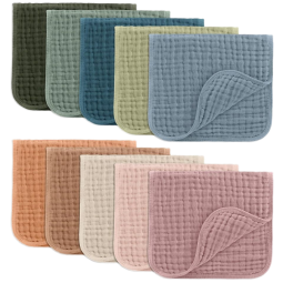 Burp Cloths Factory - 100% Cotton Muslin Ultra Absorbent
