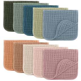 Burp Cloths Factory - 100% Cotton Muslin Ultra Absorbent