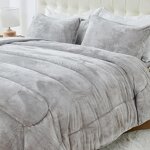 Faux Fur Comforter Set Factory - Luxury Ultra Soft Queen