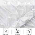 Ruffle Shower Curtain Factory - 2 Pack Handcrafted Bow