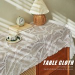 Tablecloth Factory - Striped Flax Linen Simple Tassel