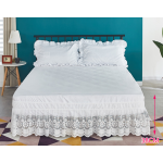 Bed Skirt Factory - Summer Floral Single Piece Lace