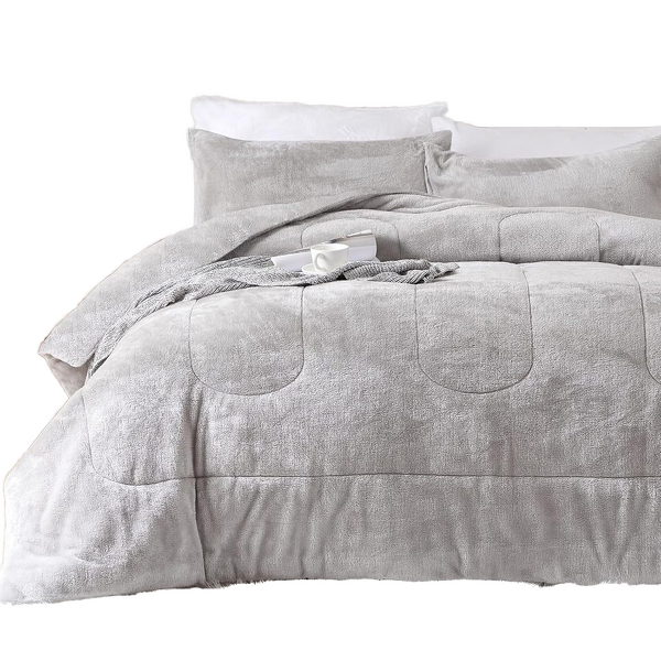 Faux Fur Comforter Set Factory - Luxury Ultra Soft Queen