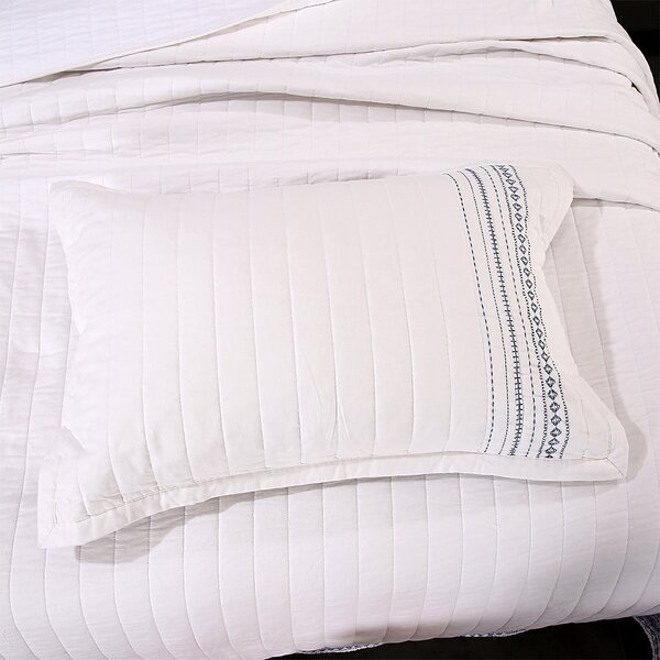 Quilted Quilt Factory - Embroidery Pure Cotton Coverlet