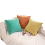 Chenille Pillow Case Factory - Solid Color Knitted Bag