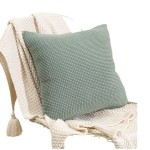 Waffle Pillow Cover Factory - Solid Honeycomb Square Luxury