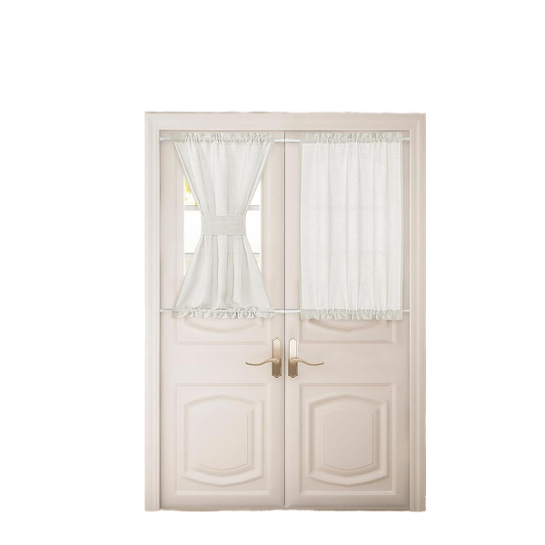 Semi Sheer Curtains Factory - Cream Polyester Rod Pocket