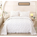 Quilted Bedspread Factory - 3 Pcs Embroidery with Pillowcases
