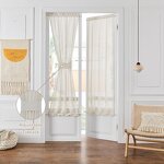 Semi Sheer Curtains Factory - Cream Polyester Rod Pocket