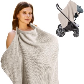 Nursing Cover Factory - Multi Use Muslin Breathable Adjustable
