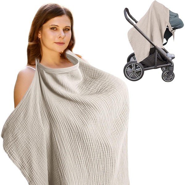 Nursing Cover Factory - Multi Use Muslin Breathable Adjustable