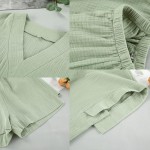 Women Lounge Set Factory - Soft Cotton Gauze Sleeveless Top