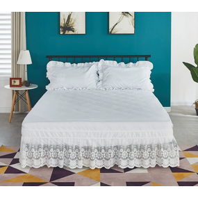 Bed Skirt Factory - Summer Floral Single Piece Lace