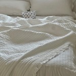 Cotton Bedding Set Factory - Pure Washed with Quilted Skirt