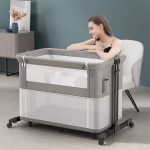 Infant Crib Manufacturer - Adjustable Lockable Wheels