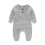 Infant Jumpsuit Manufacturer - Top Snap Button Long Sleeve