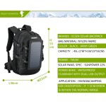 Solar Backpack Manufacturer - 17 Inch USB Anti theft