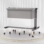 Infant Crib Manufacturer - Adjustable Lockable Wheels