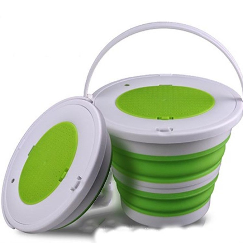 Folding Bucket Manufacturer - 5L Portable Silicone Camping
