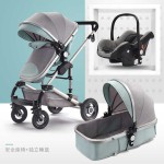 Child Stroller Manufacturer - Folding Green Linen Aluminum