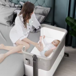 Infant Crib Manufacturer - Adjustable Lockable Wheels