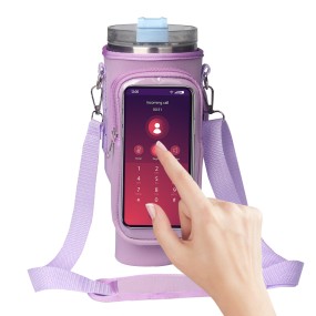 Water Bottle Pouch Manufacturer - Neoprene Touchable Screen
