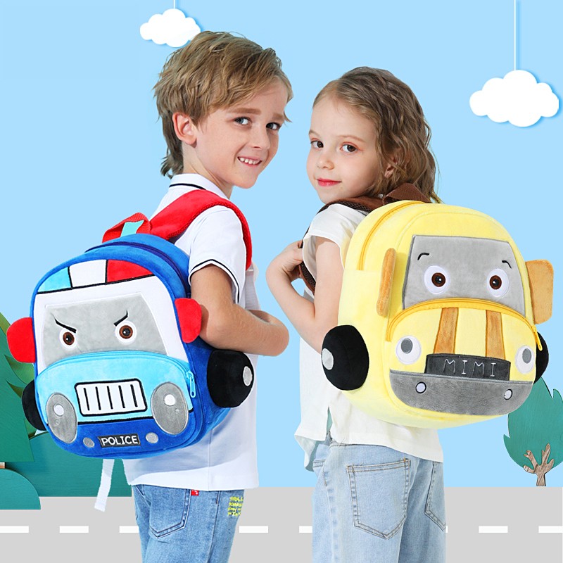 Children Backpack Manufacturer - Doll Plush Stuffed Race Car