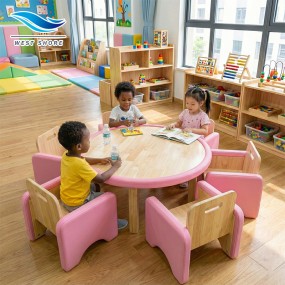 Preschool Furniture Set Manufacturer - Colorful Wooden Table