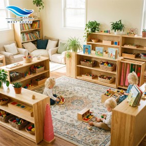 Classroom Furniture Set Manufacturer - Montessori Wooden Setup
