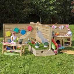 Playroom Divider Manufacturer - Outdoor Wood Divided Rooms