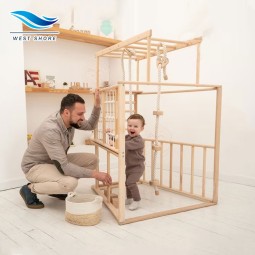 Climbing Frame Manufacturer - Foldable Wooden Ladder