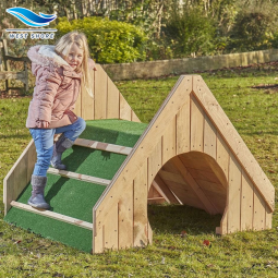 Climber Set Manufacturer - Outdoor Wooden Grass Hill