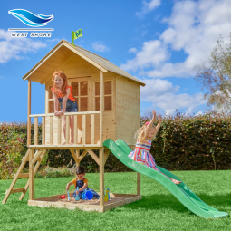 Playhouse Manufacturer - Outdoor Wooden Tower Slide