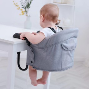 Portable Foldable Baby Dining Chair Baby Highchair Clamp-on Secure Fixing Clip