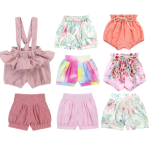 DK-036-YXL Summer Toddler Girl Shorts Cartoon Print Children's Clothing Baby Shorts Breathable Shorts