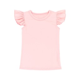 Yihong 2019 Hot Sale O-Neck Short Sleeve Solid Color Girl T-Shirt